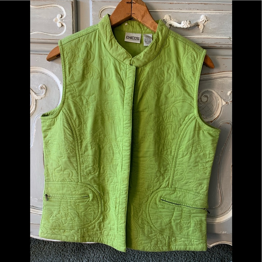 NWT Chico’s Green Vest